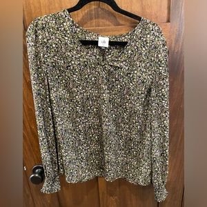 Cabi Chorus Blouse size medium green multicolor